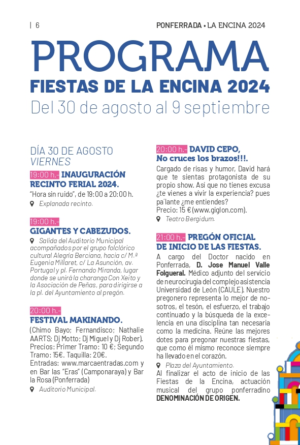 Fiestas de la Encina 2024 Programa completo de actividades para festejar las fiestas de la patrona del Bierzo 8