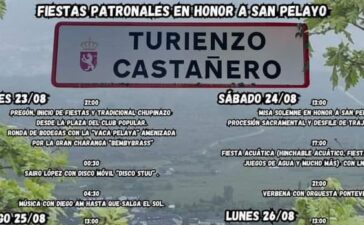 Fiestas de San Pelayo en Turienzo Castañero este fin de semana 23 al 26 de agosto 5