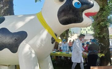 Un entretenido taller de queso para peques durante el mercado de verano de Ponferrada 4