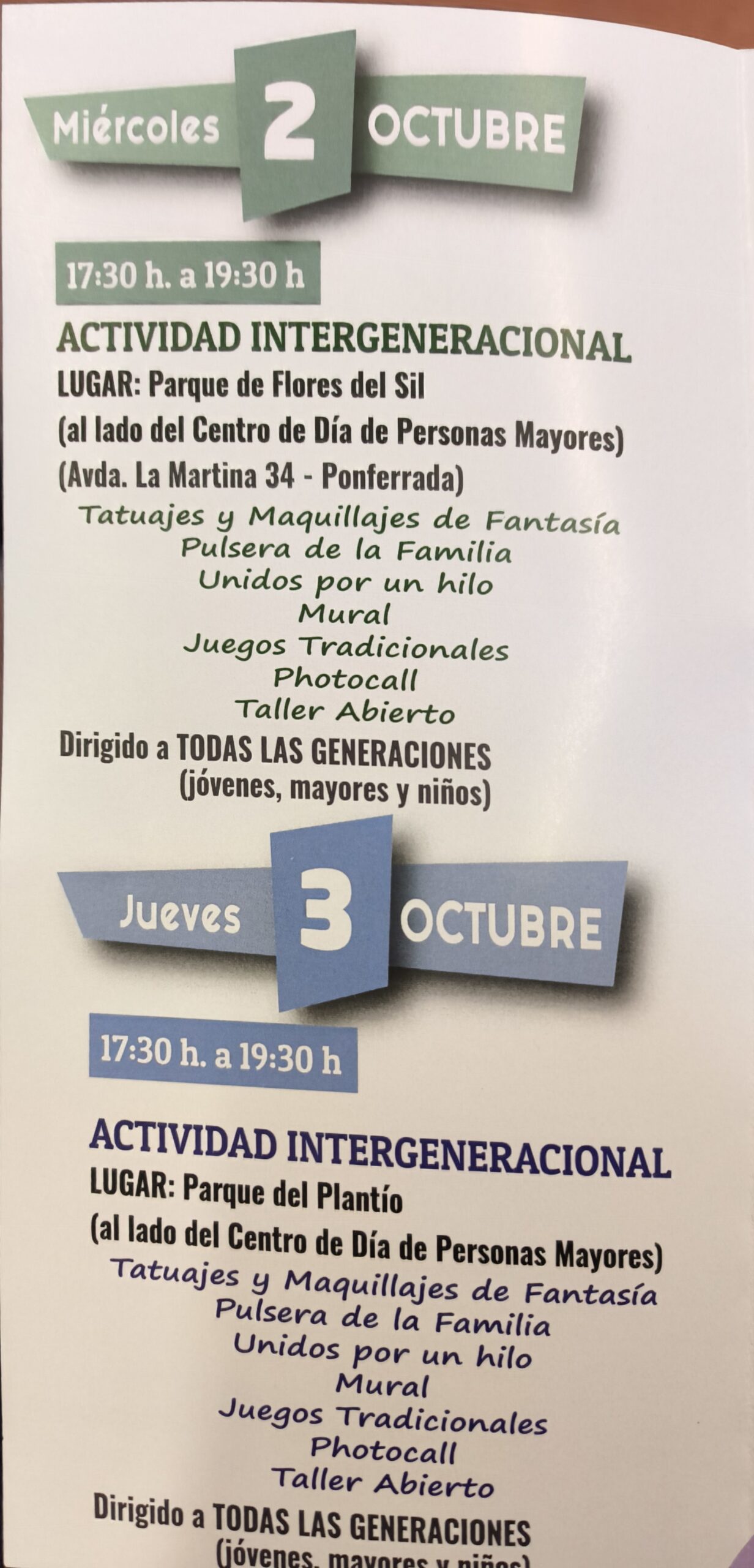 Ponferrada presenta las actividades de la Semana del Mayor del 2 al 7 de octubre 3