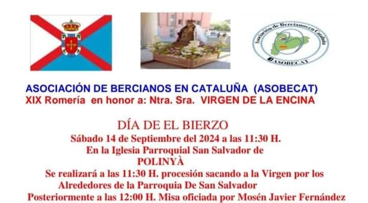 Fiesta berciana en Cataluña: Romería en honor a la Virgen de la Encina en la Iglesia de San Salvador en Polinya 1