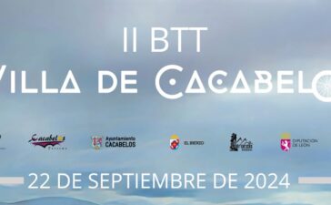 La marcha cicloturista II BTT Villa de Cacabelos se celebrará el 22 de septiembre 2