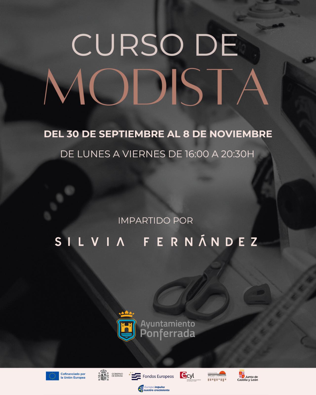 Ponferrada pone en marcha cursos de modista impartidos por la profesional Silvia Fernández 2