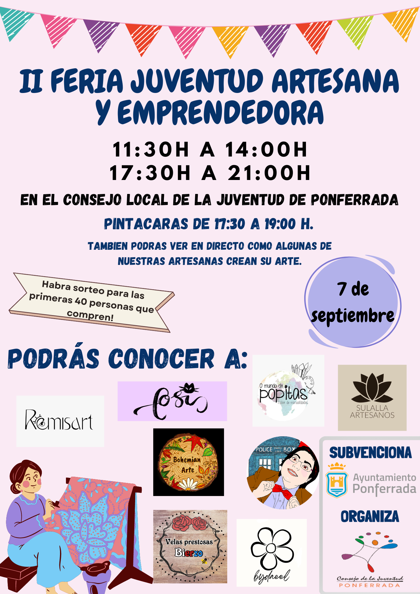 El Consejo Local de la Juventud pone en marcha el 7 de septiembre la II Feria Juventud Artesana y Emprendedora 2