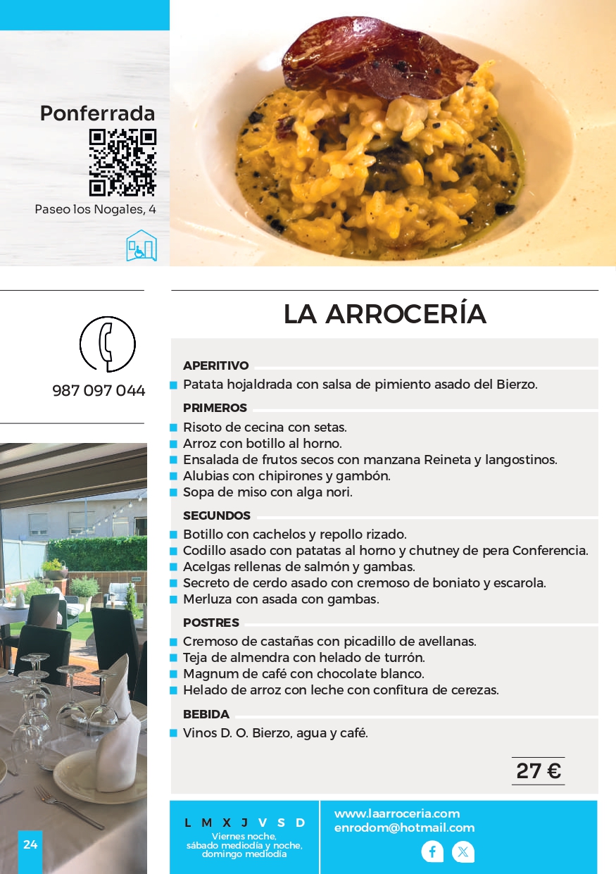 Jornadas Gastronómicas del Bierzo, guía, menús, restaurantes y bodegas 27