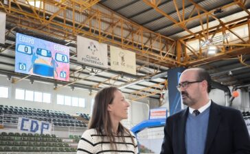 Ponferrada presenta un nuevo videomarcador deportivo en el pabellón Lydia Valentín 4