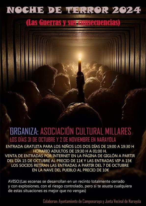 La Asociación Miralles de Narayola anuncia su Noche del Terror 2024 dedicada al horror de las guerras 2