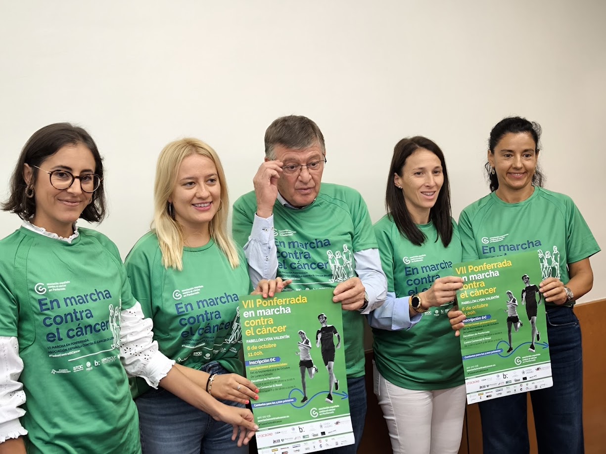 Ponferrada se une en verde contra el cáncer: la marcha busca superar los 5.000 participantes