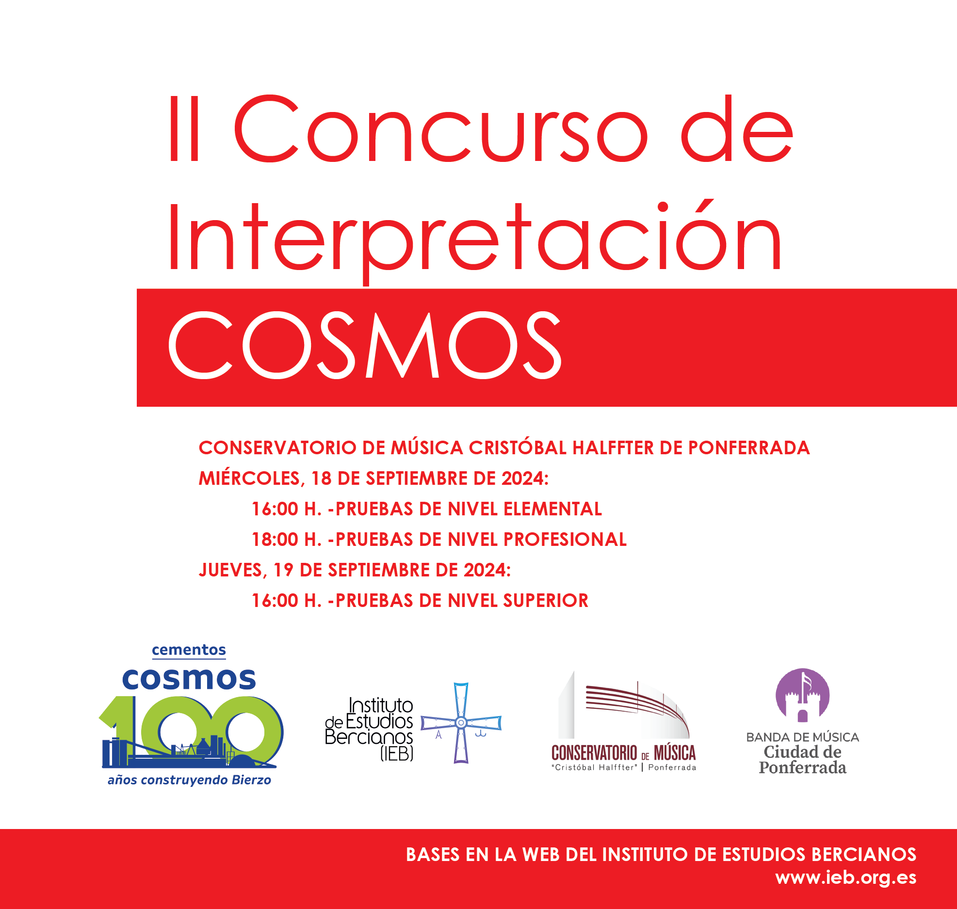 II Concurso de Interpretación Cosmos en el Auditorio María Manuela Caro de Ponferrada 2