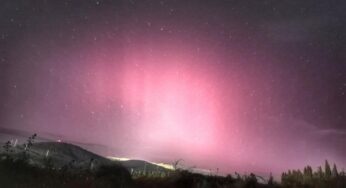 El Bierzo se ha vestido de gala esta madrugada con una aurora boreal