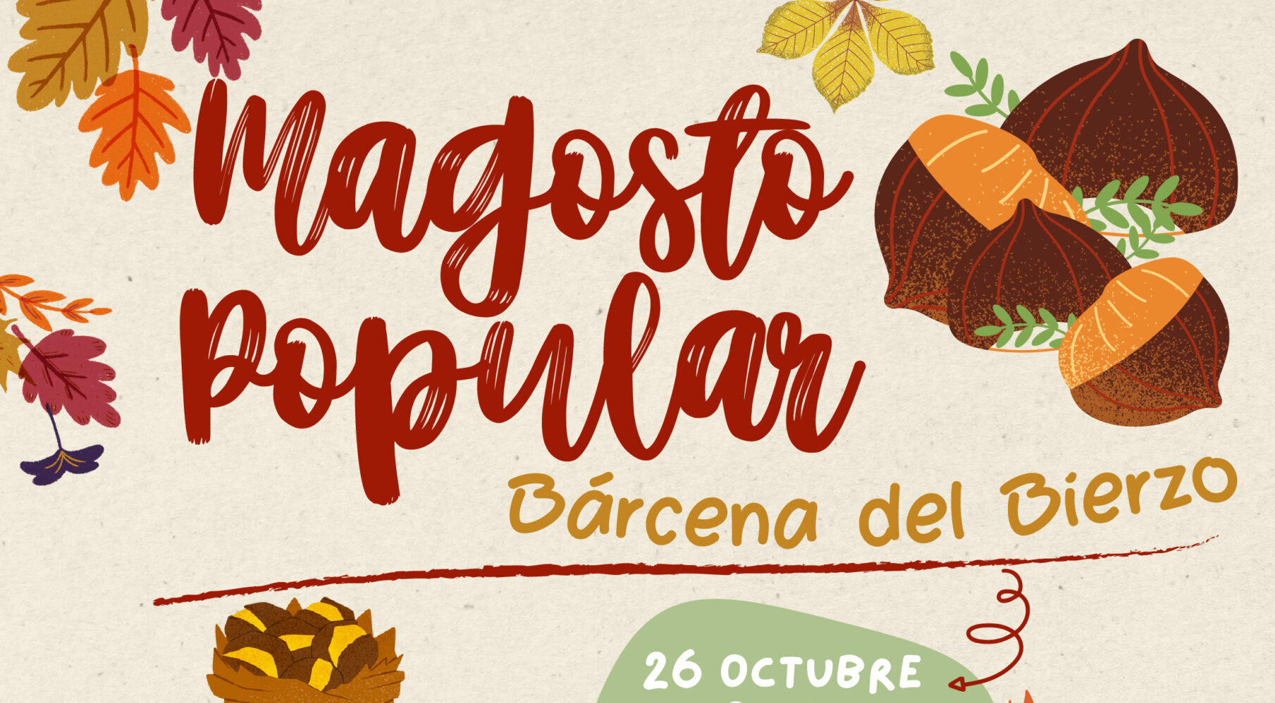 Bárcena del Bierzo se prepara para celebrar un tradicional magosto a finales de octubre