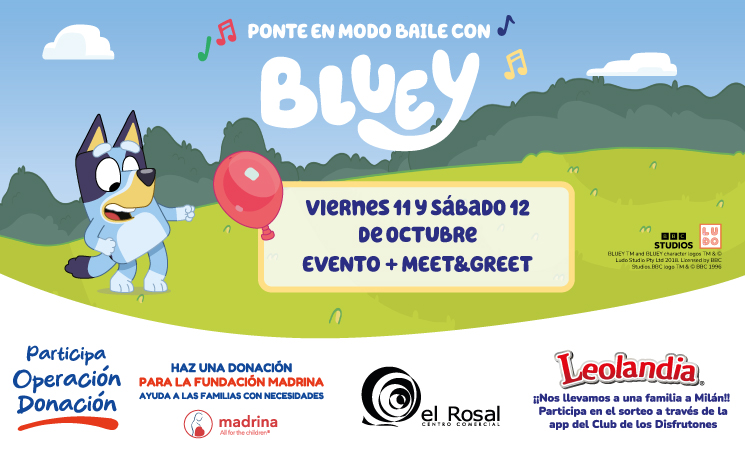 Bluey llega a El Rosal los días 11 y 12 de octubre con música, diversión y premios para toda la familia 2