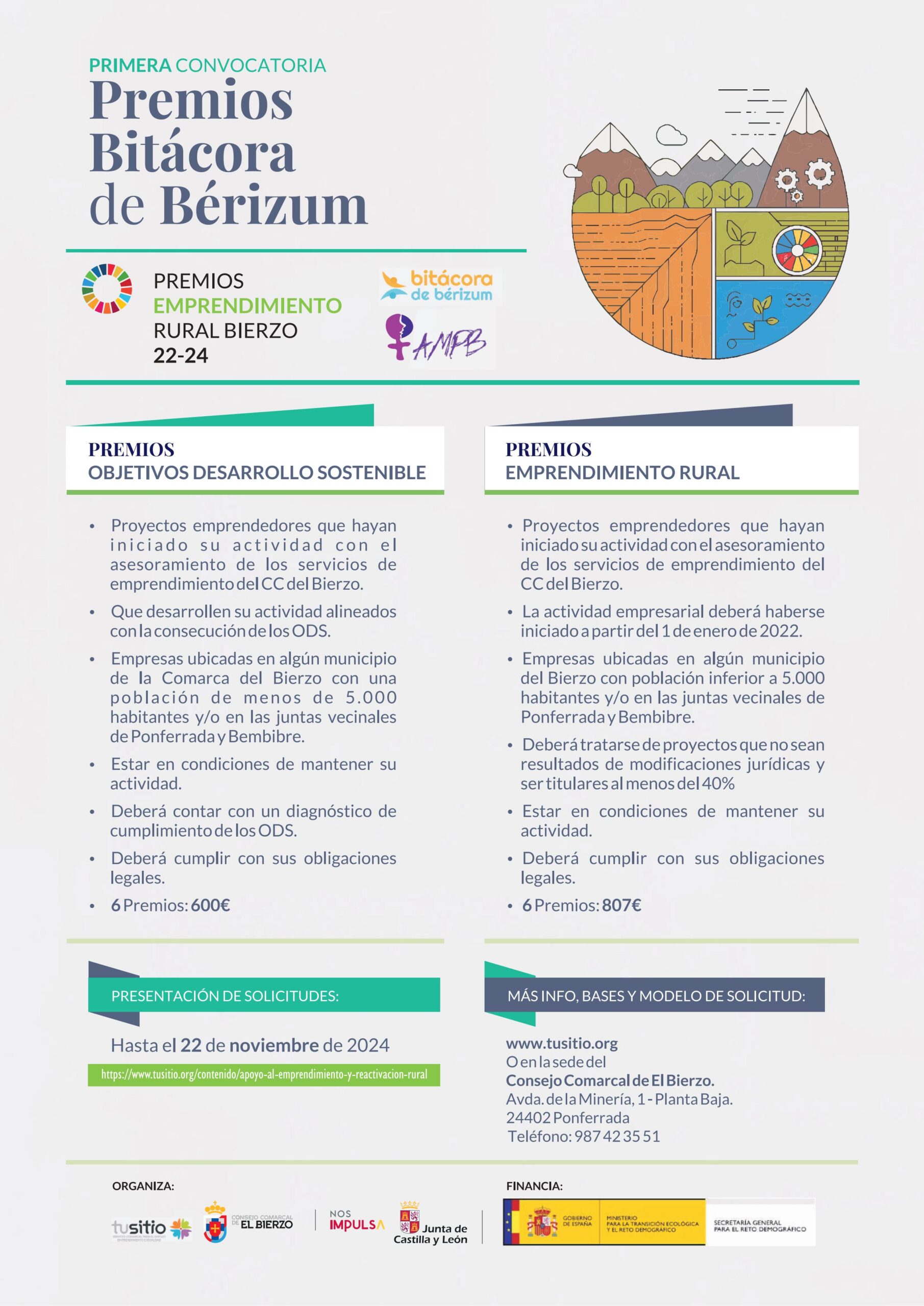 El Consejo Comarcal del Bierzo convoca la I Edición de los Premios Bitácora de Bérizum - Reactivación Rural 2