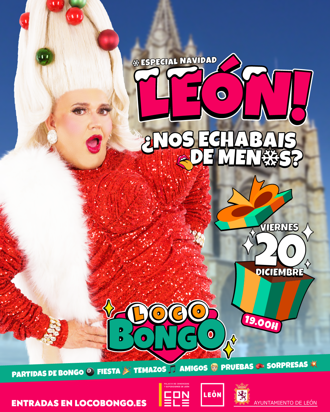 La fiesta de 'tardeo' más famosa de España, Loco Bongo, llegará a León el viernes 20 de diciembre 2