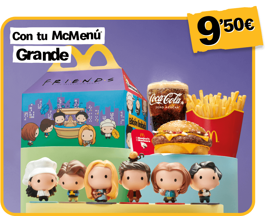 McDonald’s lanza el ‘Happy Meal’ para adultos con la ‘Friends Box’ una edición limitada dedicada a la serie de TV