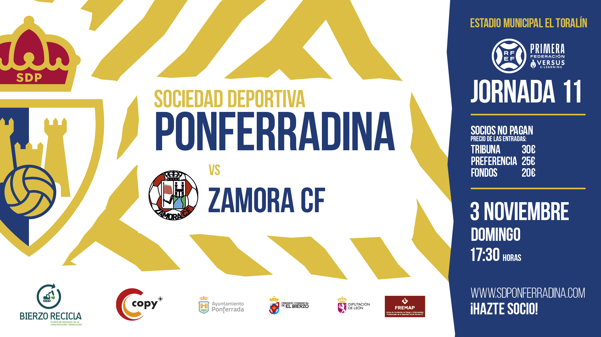 Ponferradina - Zamora CF, donde ver el partido, previa y la información clave del encuentro 1