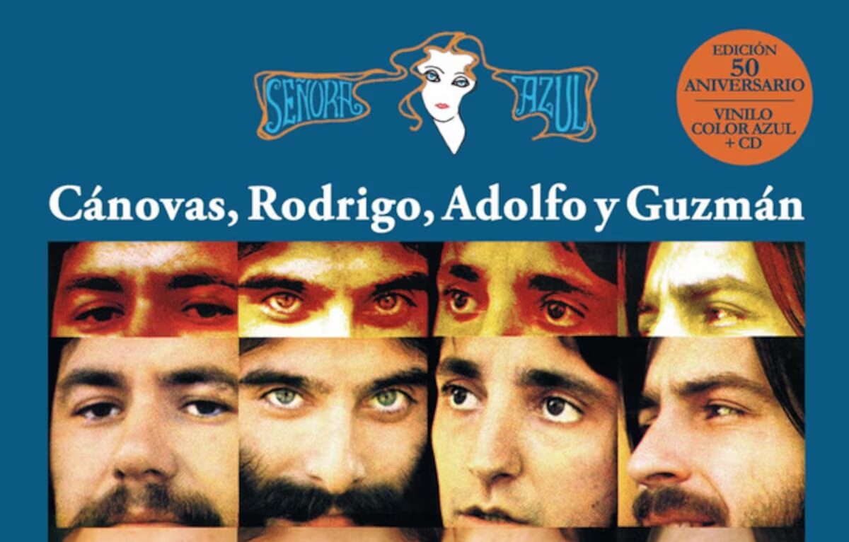 El icónico álbum "Señora Azul" de Cánovas, Rodrigo, Adolfo y Guzmán se reeditará en una edición limitada de vinilo impreso en color azul 1