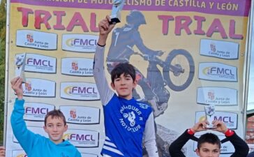 Saúl Barredo se corona campeón del Trofeo Provincial de León de trial infantil 4