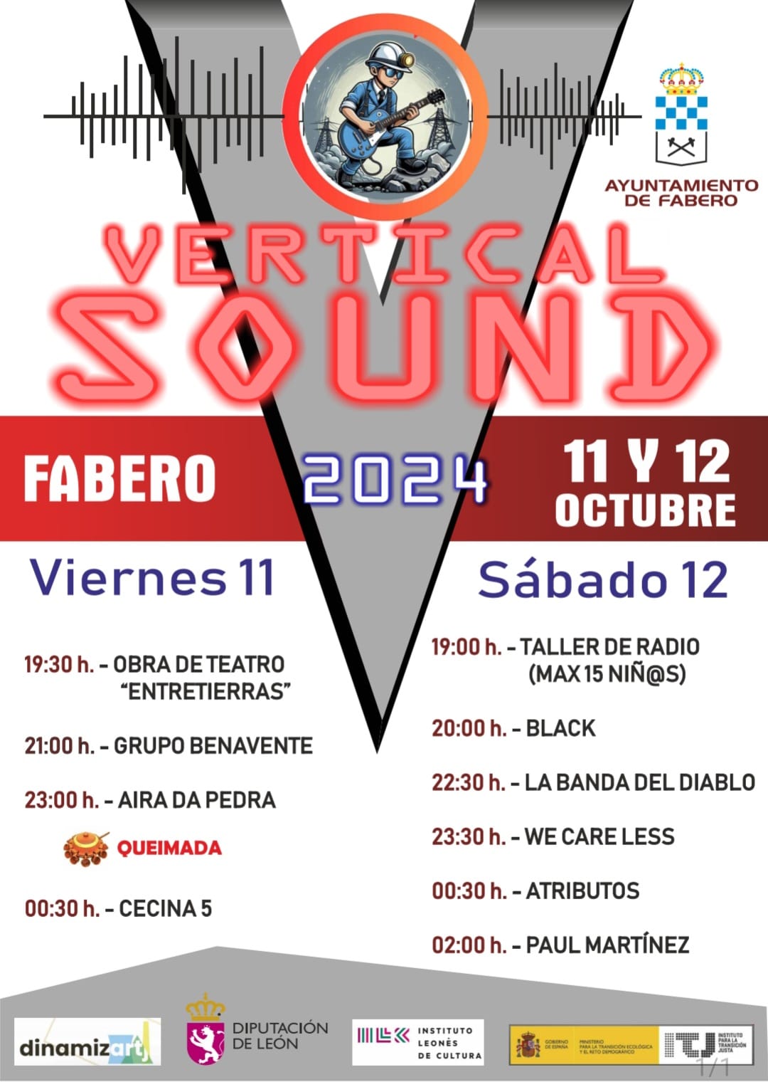 Fabero se llena de música y teatro este puente del Pilar con el festival Vertical Sound 2