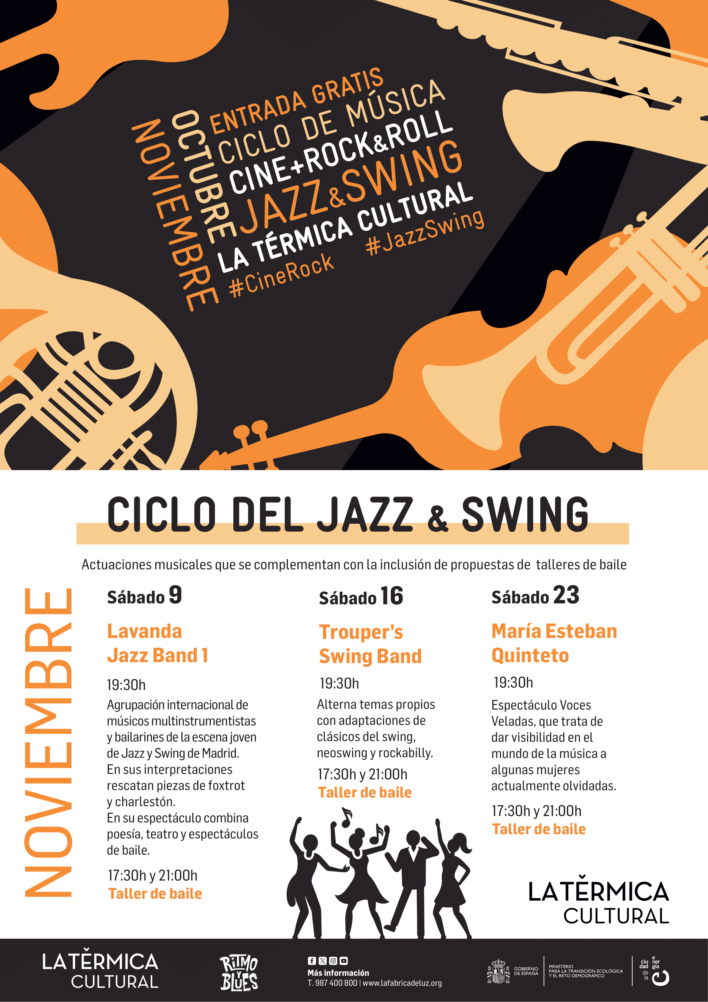 ¡Ponferrada se llena de swing! Lavanda Jazz Band nos transporta a los años 30 en un concierto gratuito 2