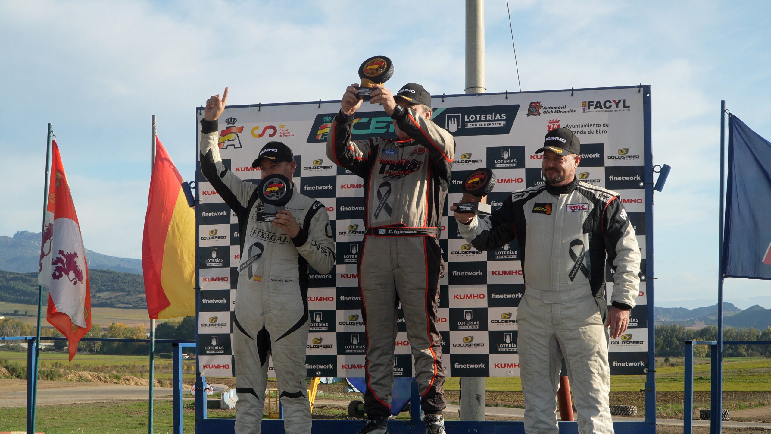 Carlos Fernández sube al podio en Miranda de Ebro, cuarta cita del campeonato de España de Rallycross 2