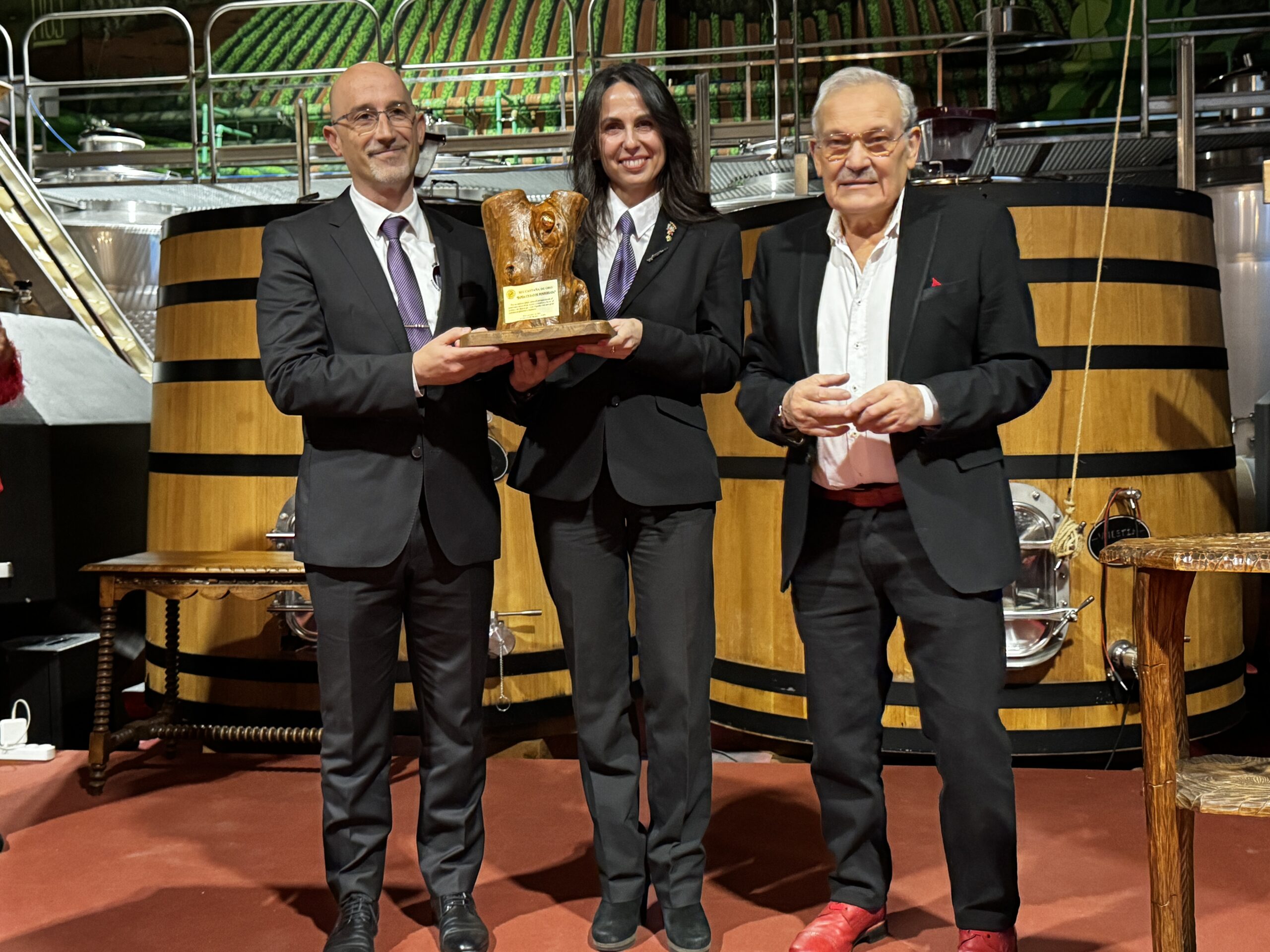 La Banda de Música Ciudad de Ponferrada recogió la Castaña de Oro de la Fundación Prada 1