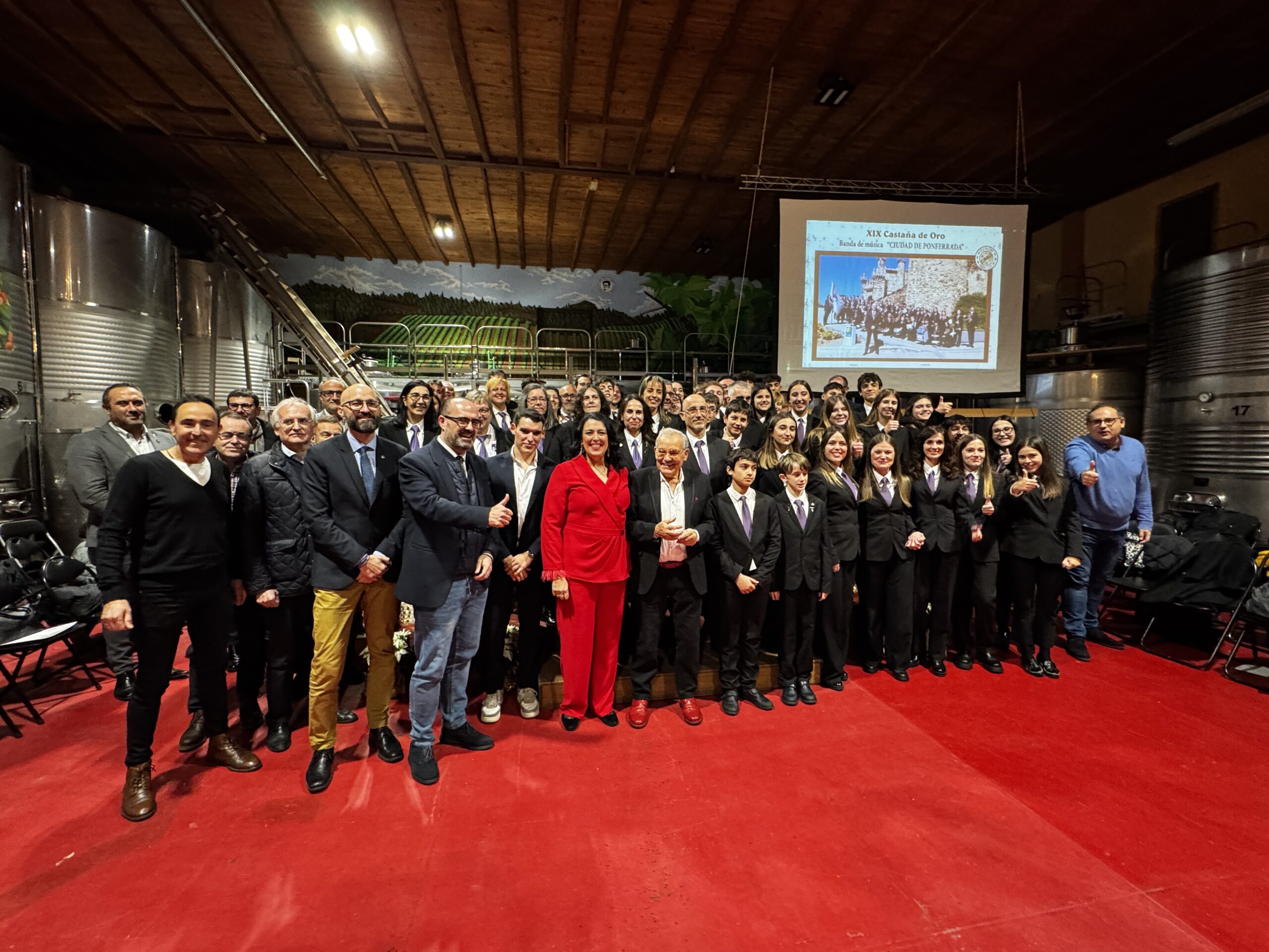 La Banda de Música Ciudad de Ponferrada recogió la Castaña de Oro de la Fundación Prada 2