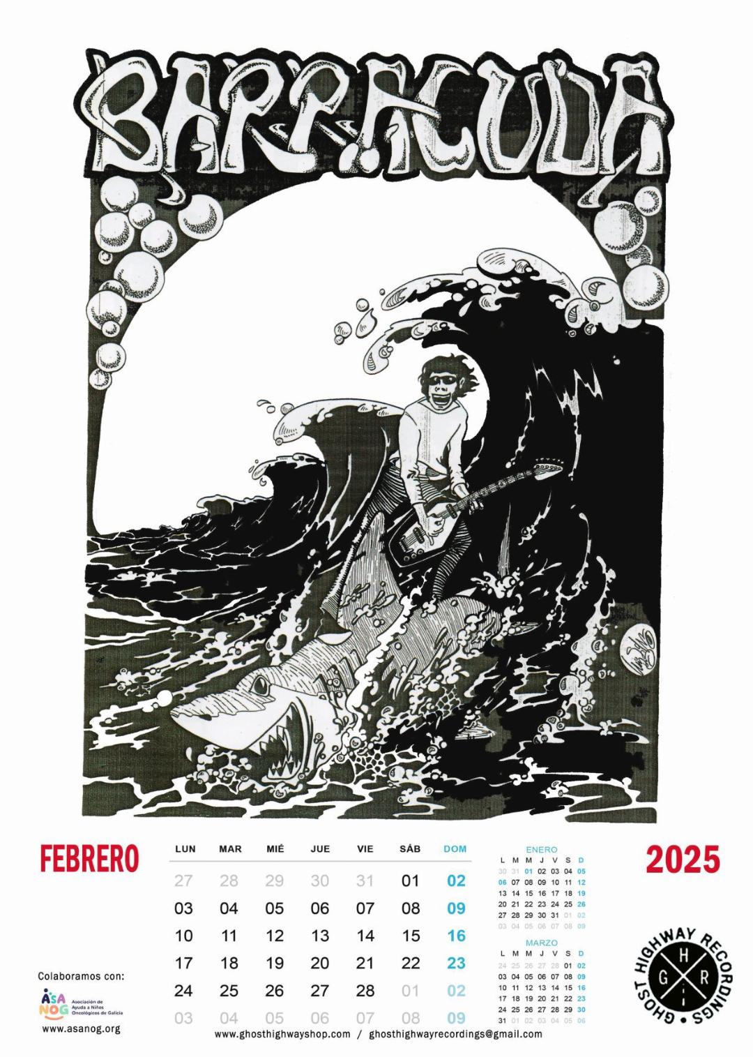 El artista ponferradino Luis Silva recibe un homenaje con la exposición 'Luis Silva: La Tinta del Rocanrol' y un calendario solidario 7