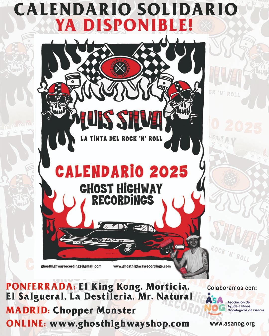 El artista ponferradino Luis Silva recibe un homenaje con la exposición 'Luis Silva: La Tinta del Rocanrol' y un calendario solidario 3