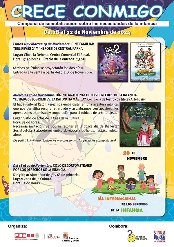 Ponferrada celebra la próxima semana una nueva edición de 'Crece conmigo' actividades para disfrutar en familia 2