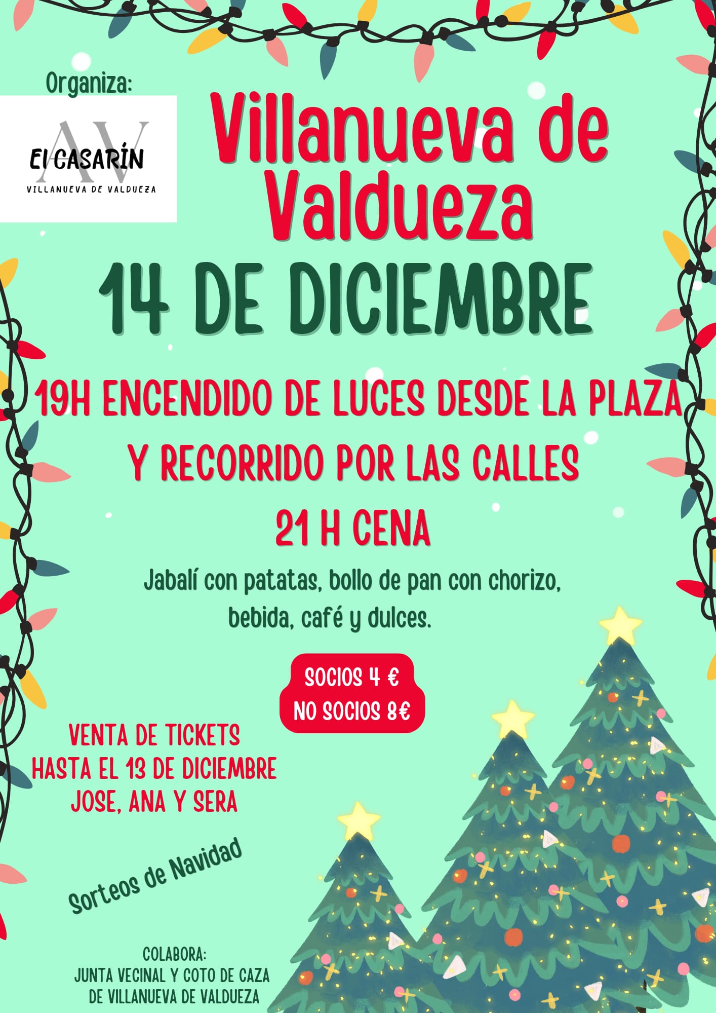 Villanueva de Valdueza se ilumina para celebrar la Navidad con la colaboración de los vecinos 2