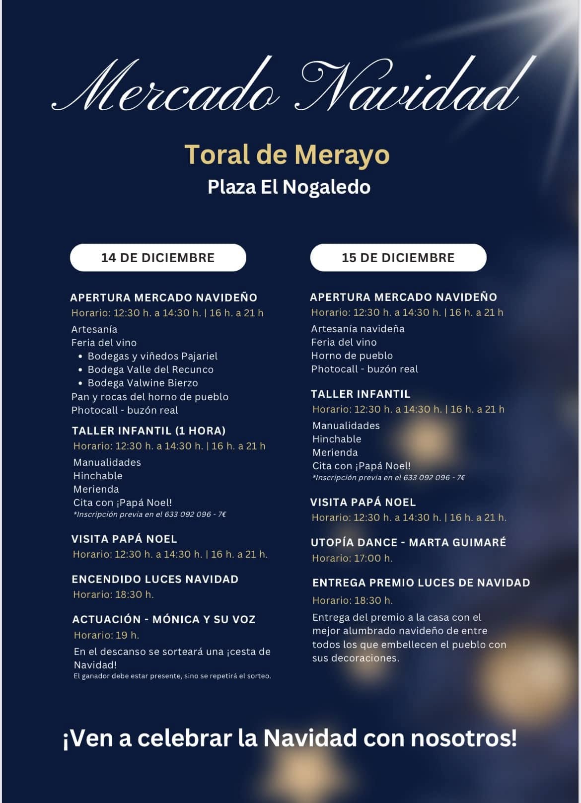 Toral de Merayo organiza un Mercadillo Navideño el próximo fin de semana 2