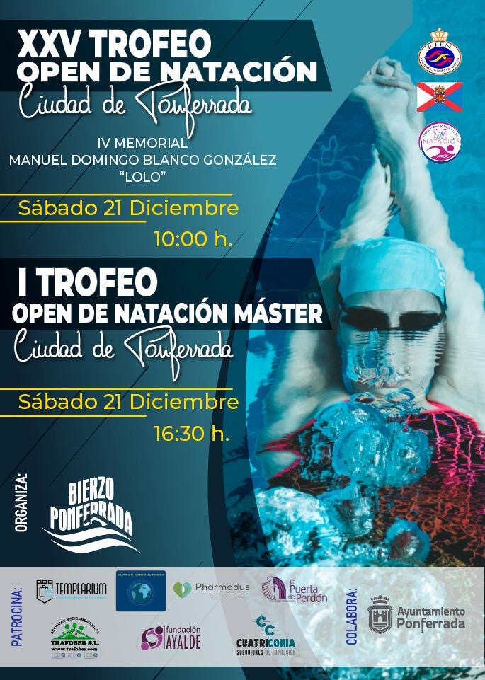 Ponferrada se sumerge en un fin de semana en el I Trofeo Open de Natación Master 3