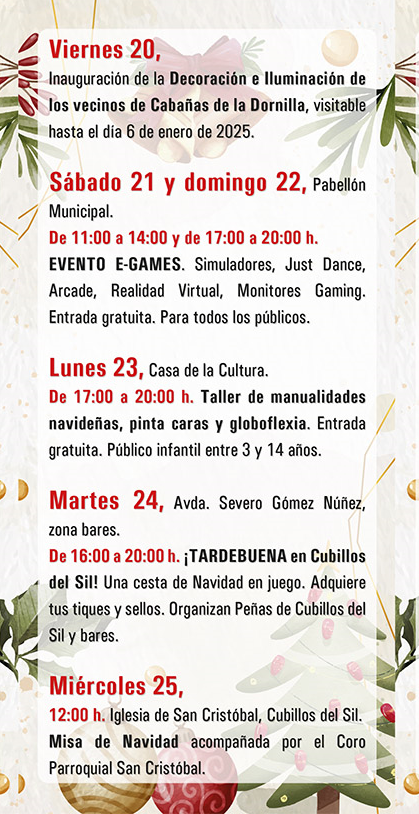 Programa de Navidad en Cubillos del Sil, fiesta pre-Nochevieja, carrera del turrón y más actividades para disfrutar 3