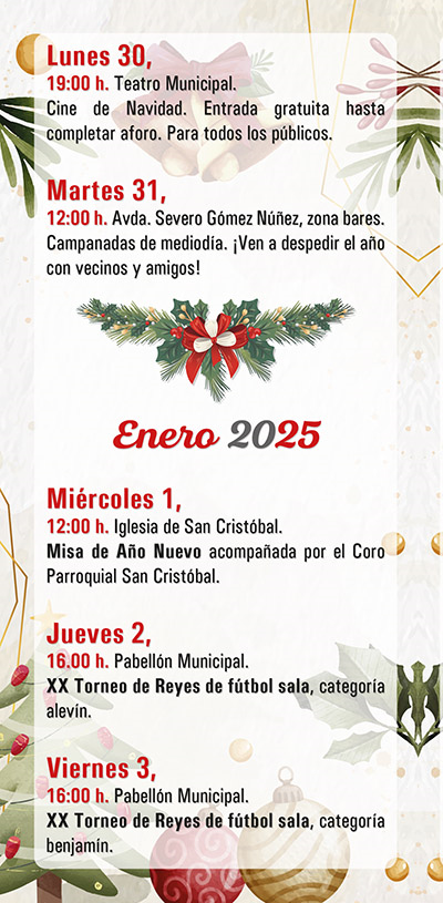 Programa de Navidad en Cubillos del Sil, fiesta pre-Nochevieja, carrera del turrón y más actividades para disfrutar 4