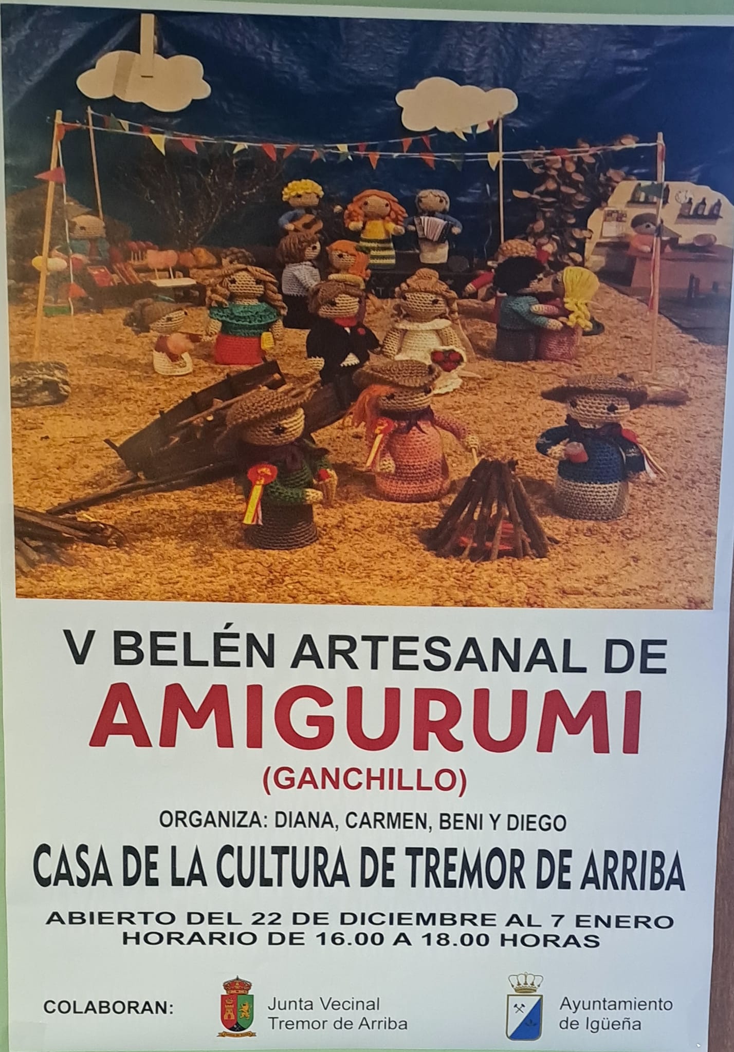 Tremor de Arriba inaugura el domingo el V Belén Artesanal de Amigurumi 2