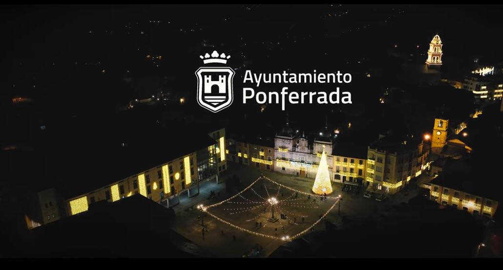 'Ponferrada brilla contigo' el spot con el que Ponferrada muestra su iluminación navideña 1