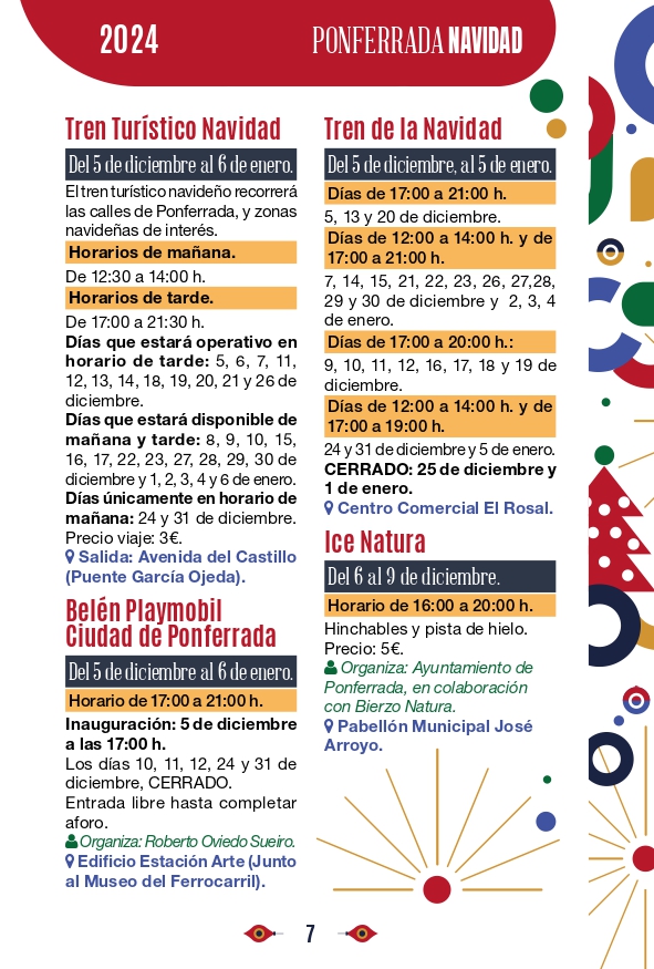 Programa de Navidad Ponferrada 2024, fechas y horarios para que no te pierdas nada 8