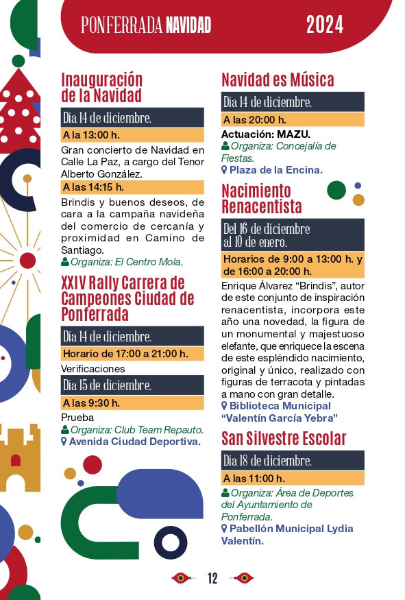 Programa de Navidad Ponferrada 2024, fechas y horarios para que no te pierdas nada 11