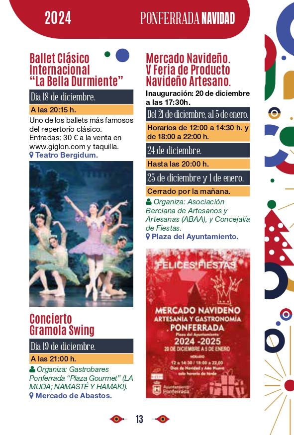 Programa de Navidad Ponferrada 2024, fechas y horarios para que no te pierdas nada 12