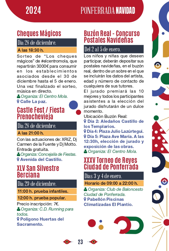 Programa de Navidad Ponferrada 2024, fechas y horarios para que no te pierdas nada 19