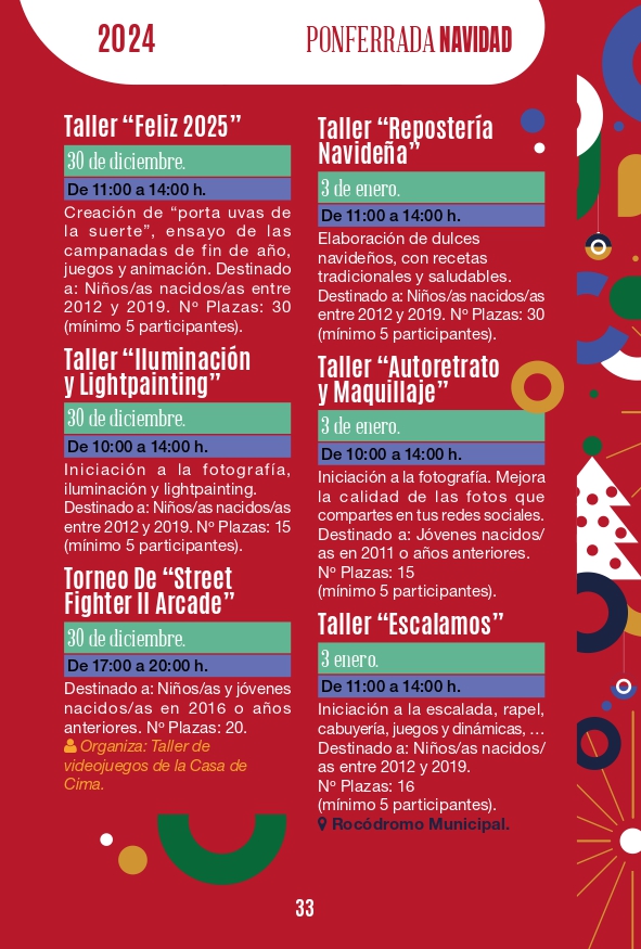 Programa de Navidad Ponferrada 2024, fechas y horarios para que no te pierdas nada 28