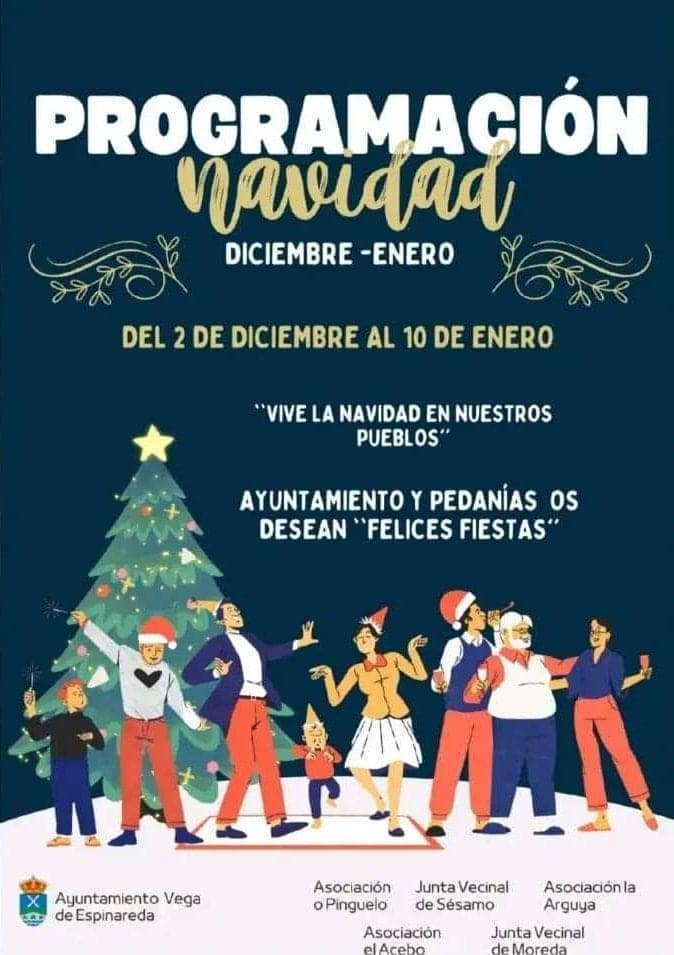 Navidad 2024 en Vega de Espinareda, esta es la programación que podrás disfrutar 2