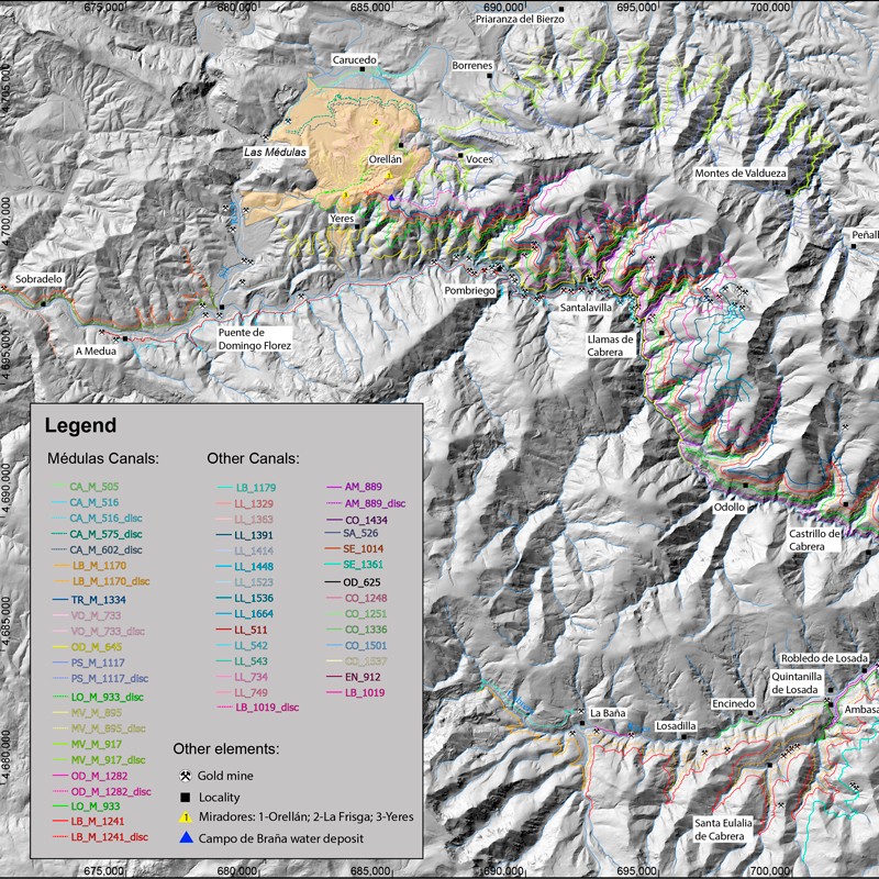 Investigadores de la Universidad de León cartografían el complejo hidráulico de Las Médulas, revelando su magnitud y complejidad 2