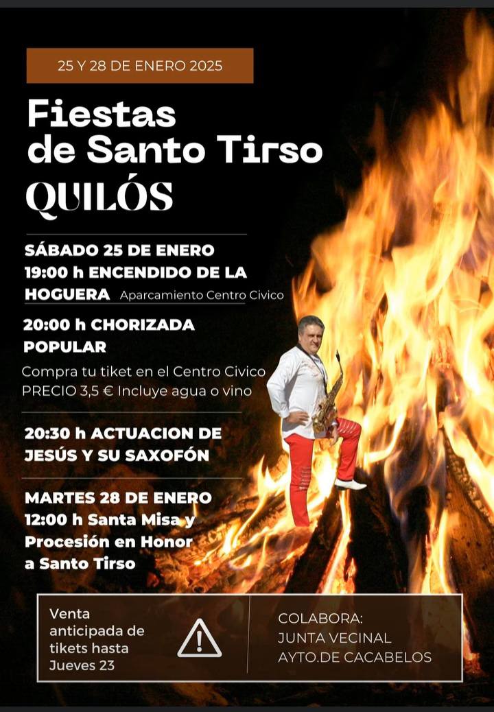 Quilós se prepara para celebrar las Fiestas de Santo Tirso con una gran hoguera 2