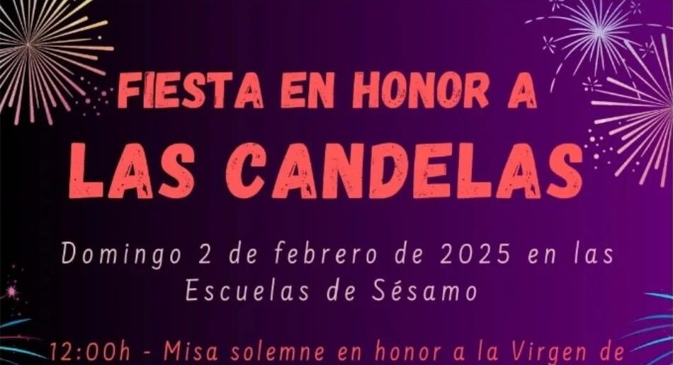 El pueblo de Sésamo celebra Las Candelas con una comida popular, misa  y orquesta