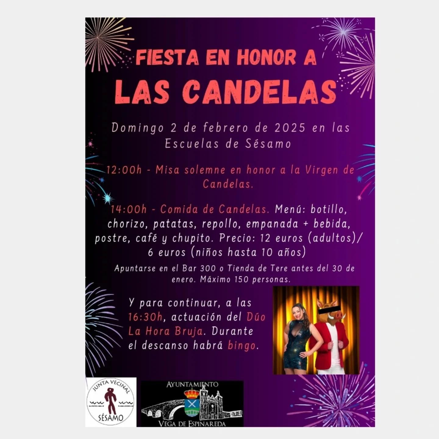 El pueblo de Sésamo celebra Las Candelas con una comida popular, misa y orquesta 2