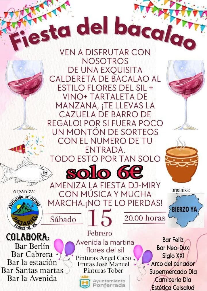 Fiesta del Bacalao, el barrio de Flores del Sil pone en marcha en febrero una comida popular 2