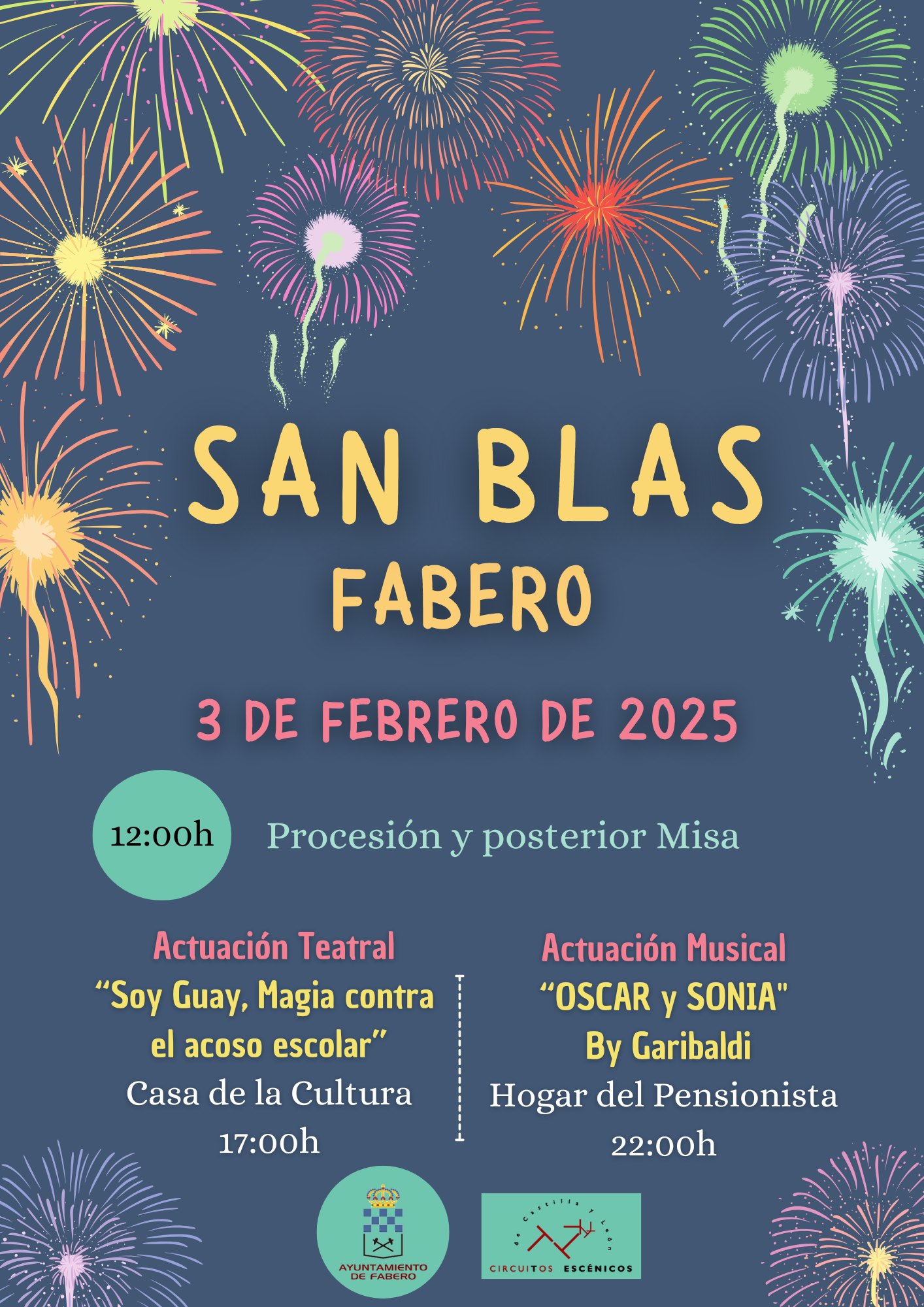 Fabero celebra la festividad de San Blas con misa, Teatro y actuación musical 2