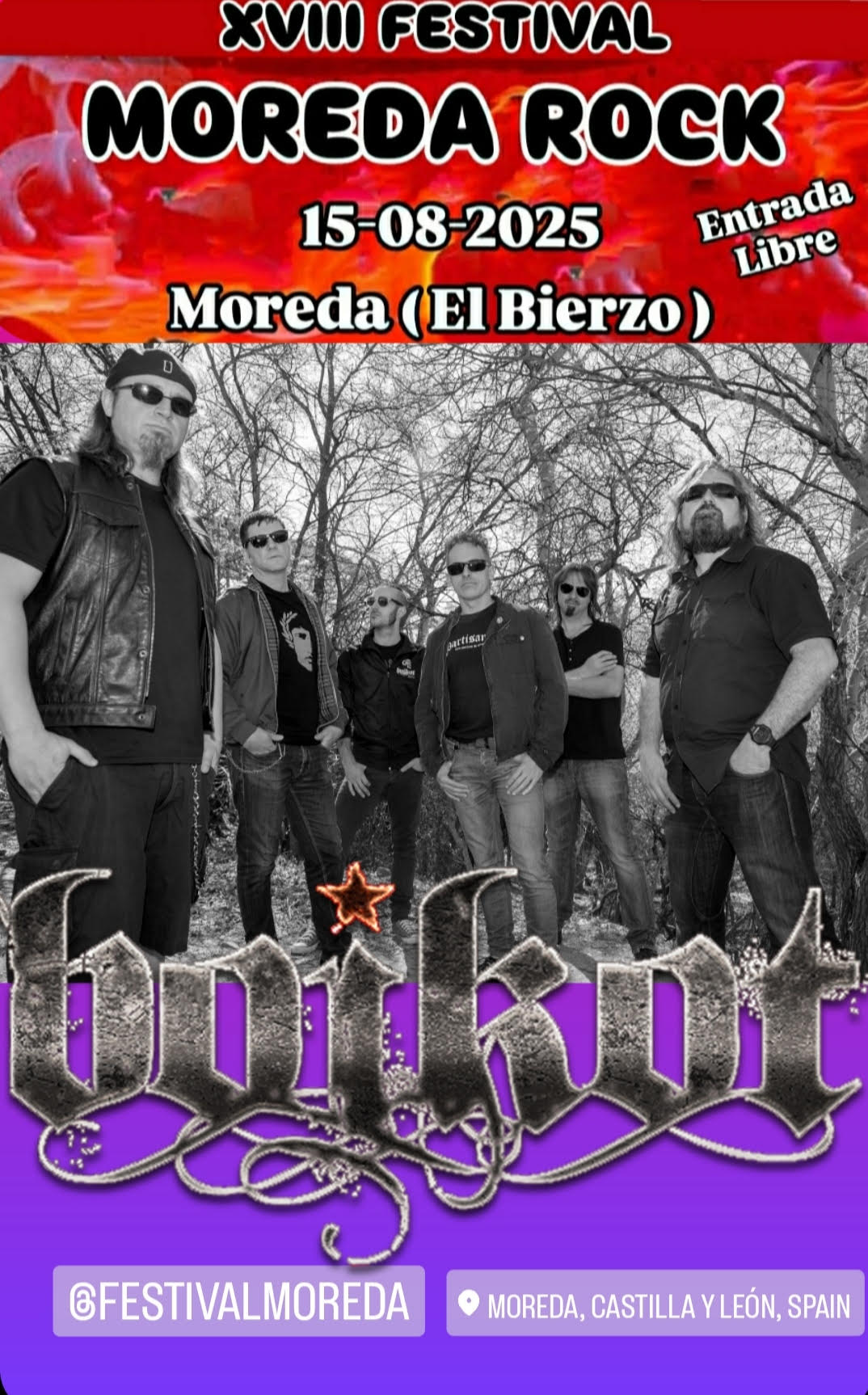 El Festival Moreda Rock llega a su 18 edición con Boikot como la primera confirmación 2